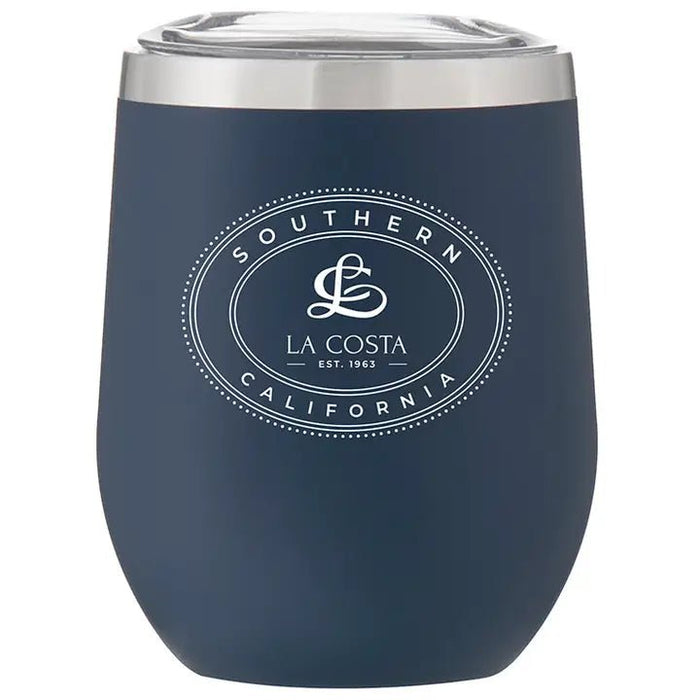 Custom OVAL 12 Oz. Insulated Stemless Wine Cup