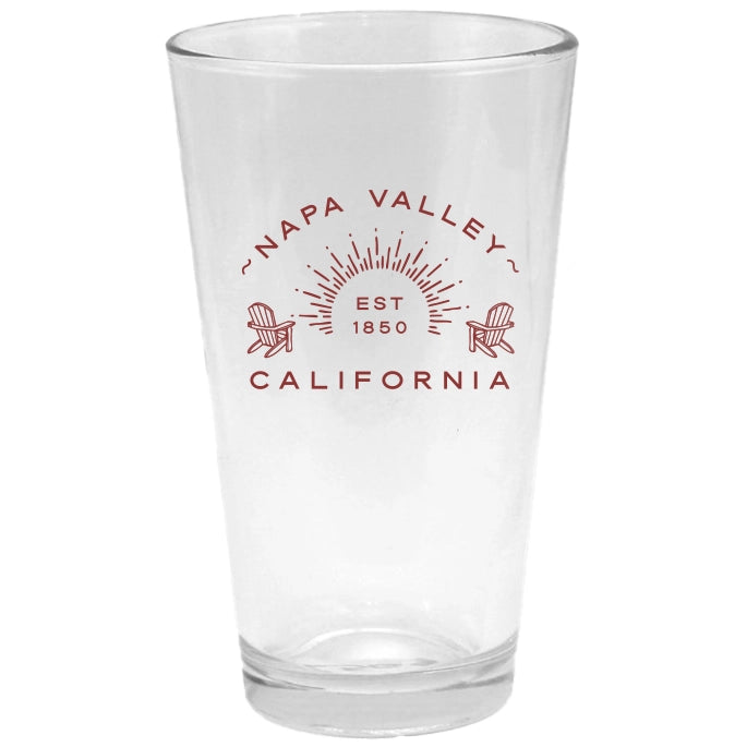 Custom ADIRONDACK 16 Oz. Pint Glass Full Color
