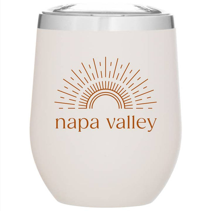 Custom SUNSHINE 12 Oz. Insulated Stemless Wine Cup