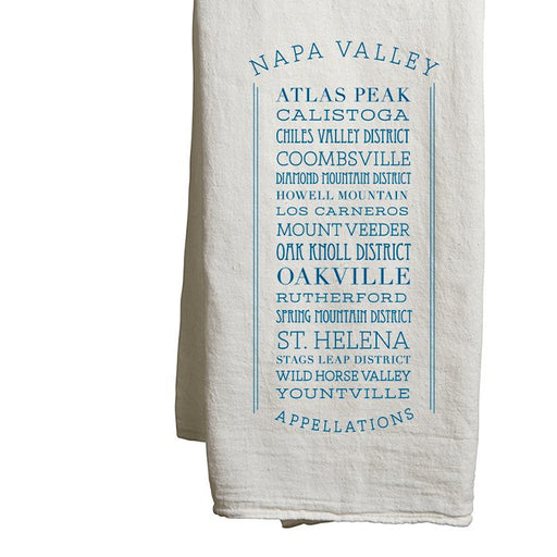 Flour Sack Tea Towels in a Customizable Appellations Design - Mercantile 12