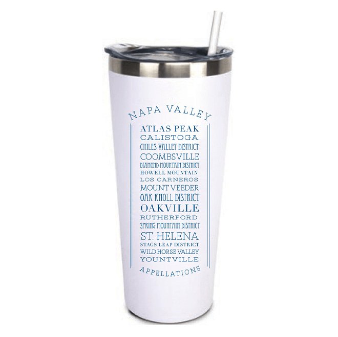 22 Oz. Stainless Insulated Tumbler in a Customizable Appellations Design - Mercantile 12