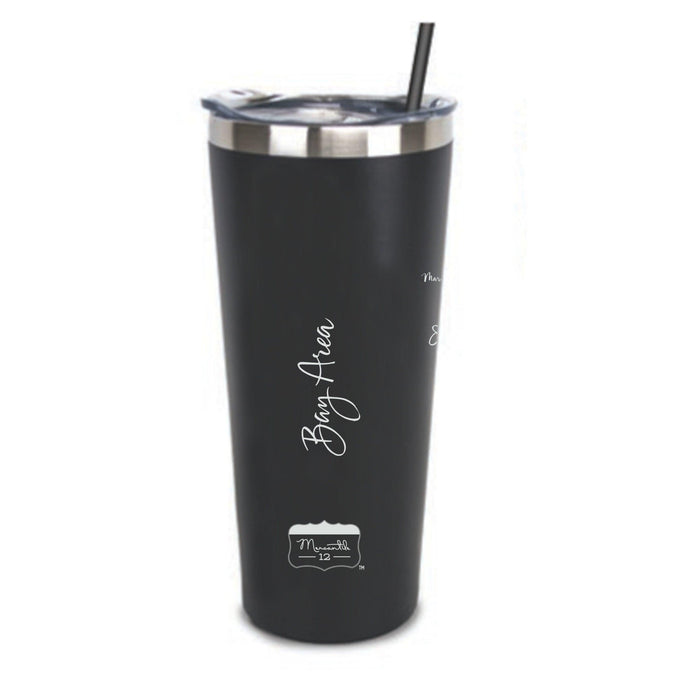 Stainless Steel Tumbler Bay Area Calligraphy Map - Mercantile 12