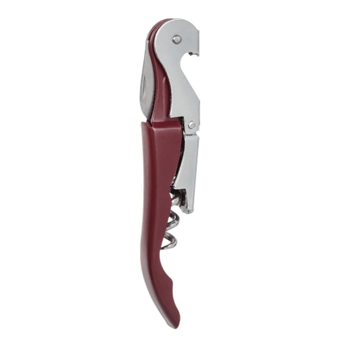 Standard Double Hinged Stainless Steel Corkscrew Burgundy - Mercantile 12