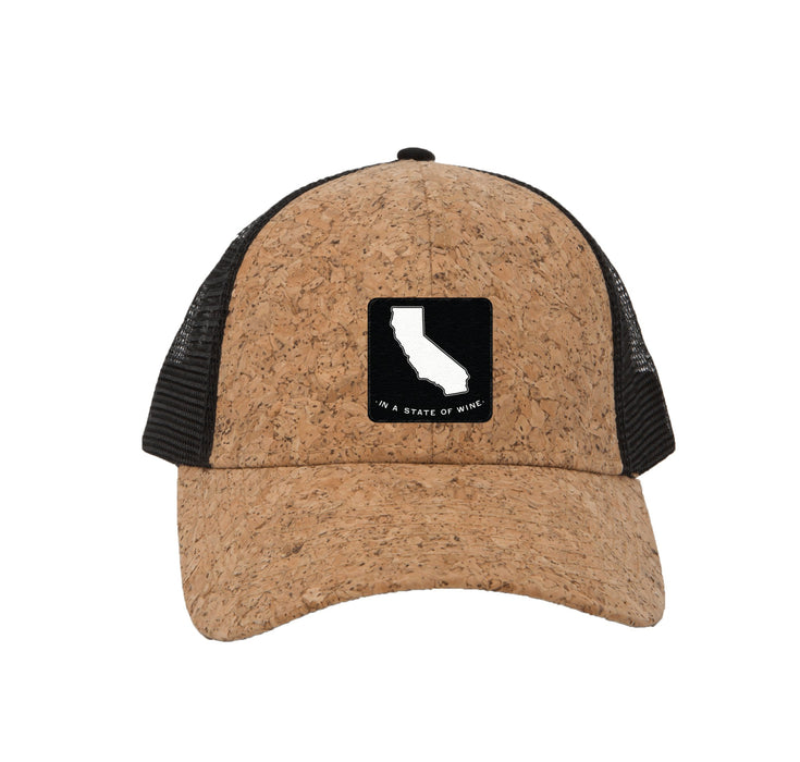 Cork Trucker Cap California State of Wine - Mercantile 12