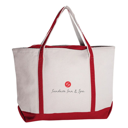 24 Oz. Large Zippered Boat Tote Customized with your Brand or Logo - Mercantile 12